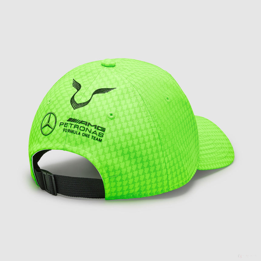 Gorra de béisbol Mercedes Team Kids Lewis Hamilton Col Driver Verde neón, 2023 - FansBRANDS®