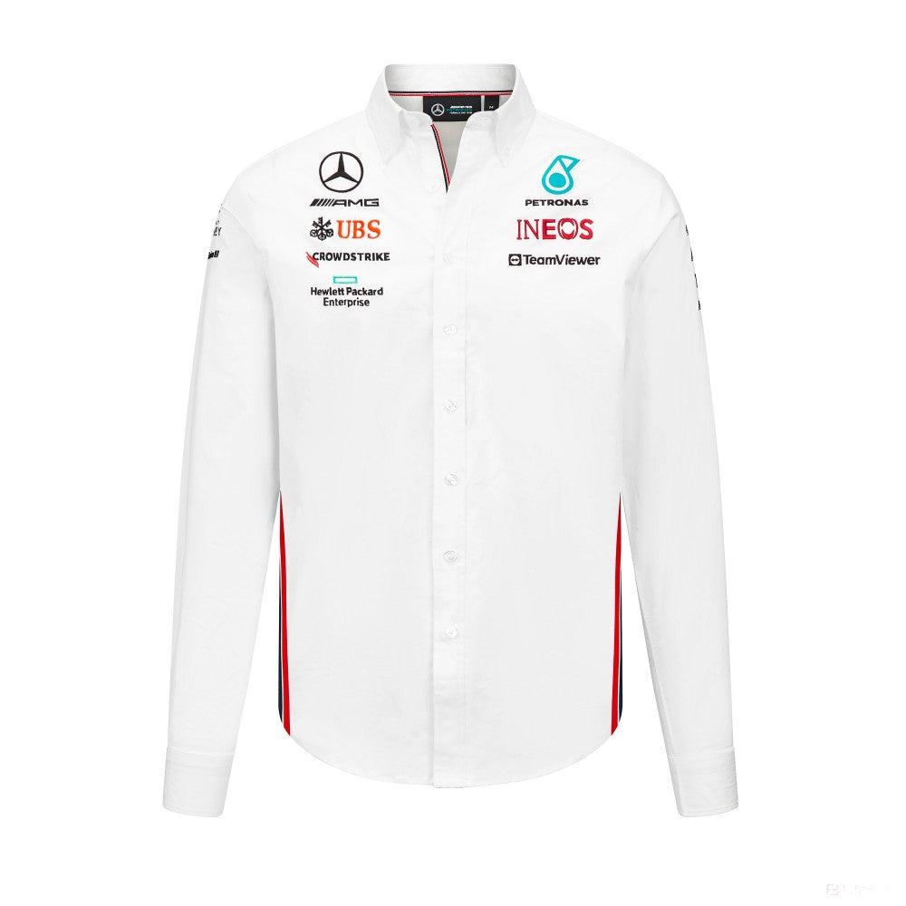 Mercedes Team, camiseta del equipo masculino, blanca, 2023