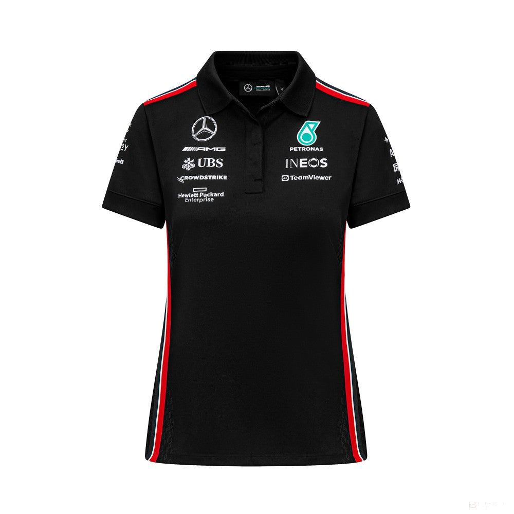 Equipo Mercedes, camiseta de mujer, negra, 2023 - FansBRANDS®