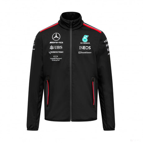 Mercedes Team, Chaqueta Softshell Hombre, Negro, 2023 - FansBRANDS®