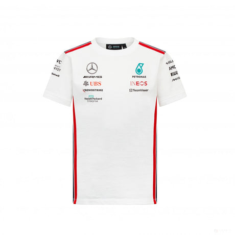 Camiseta Mercedes Team Driver, Niños, Blanca, 2023 - FansBRANDS®