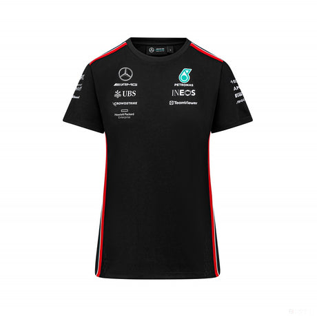 Equipo Mercedes, camiseta Driver de mujer, negra, 2023 - FansBRANDS®