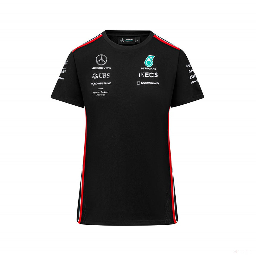 Equipo Mercedes, camiseta Driver de mujer, negra, 2023 - FansBRANDS®