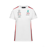 Equipo Mercedes, camiseta Driver de mujer, blanca, 2023