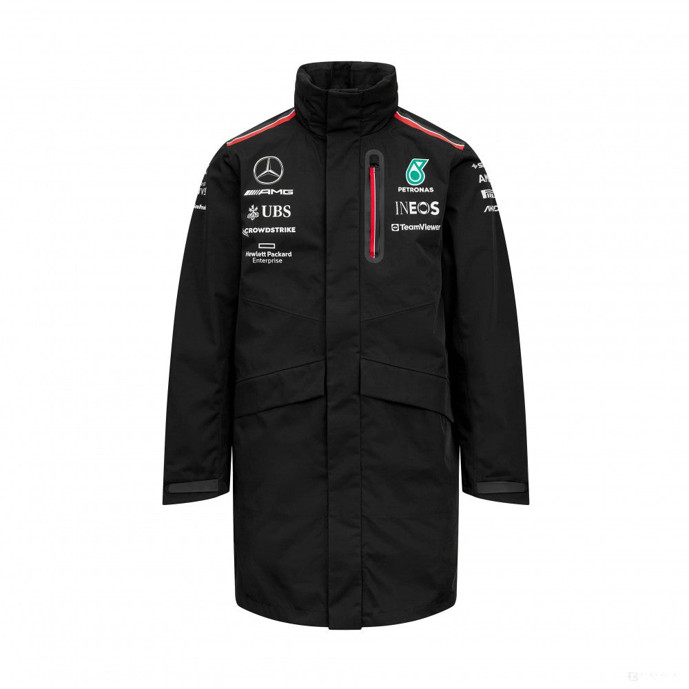 Mercedes Team, Chubasquero para hombre, Negro, 2023 - FansBRANDS®