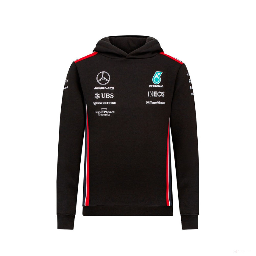 Sudadera con capucha Mercedes Team Niños, Negra, 2023 - FansBRANDS®