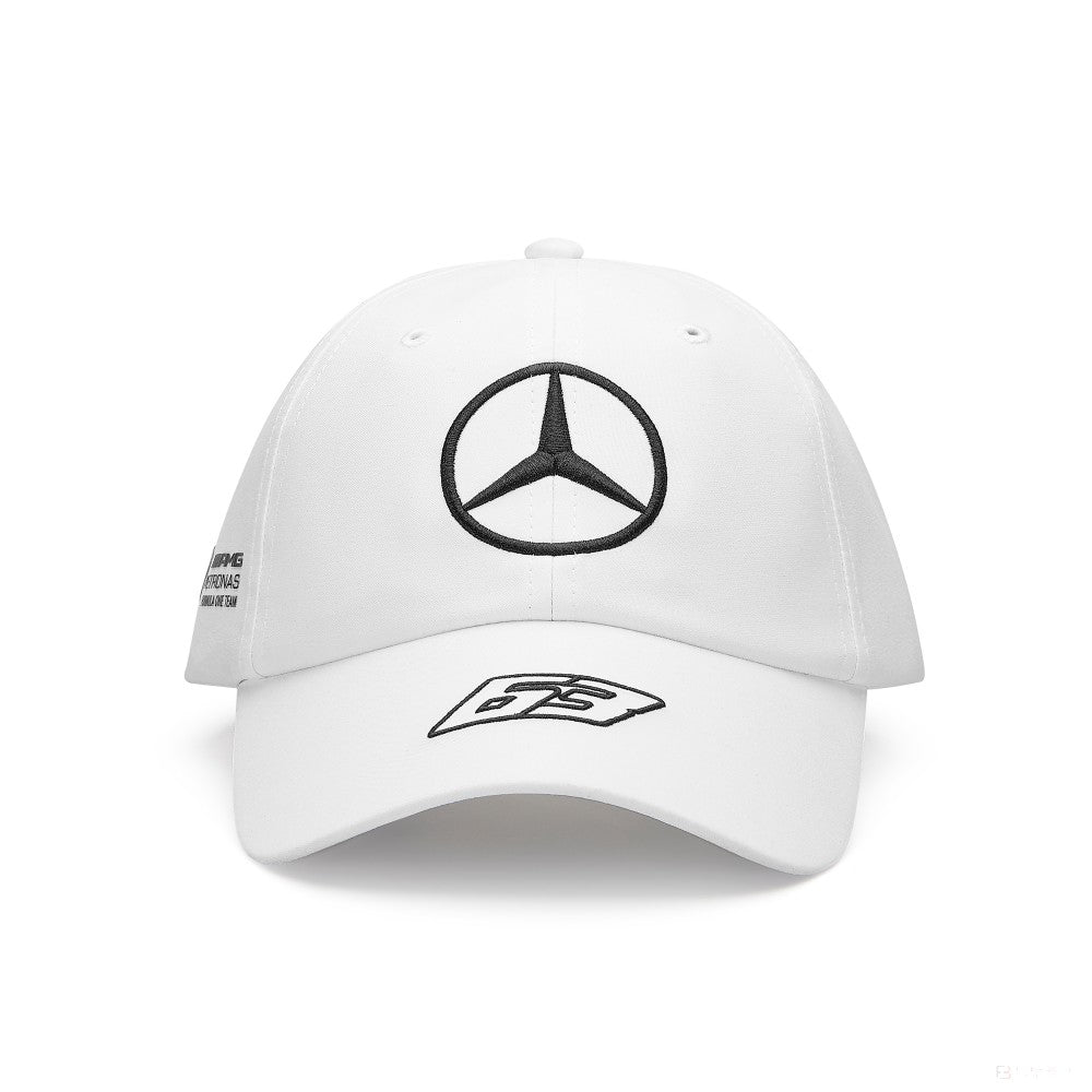Equipo Mercedes, George Russell gorra de piloto blanca, 2023