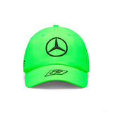 Equipo Mercedes, George Russell Gorra de piloto verde neón, 2023