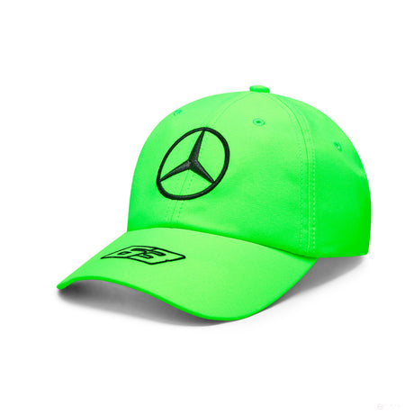 Equipo Mercedes, George Russell Gorra de piloto verde neón, 2023