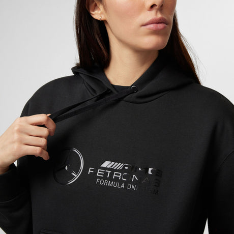 Mercedes, Sudadera con capucha Stealth para mujer, Negra - FansBRANDS®