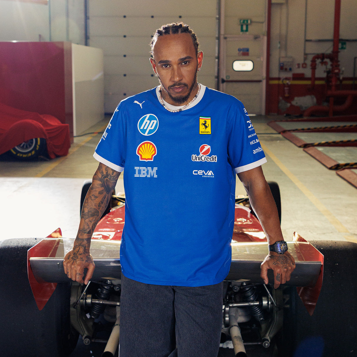 Camiseta Ferrari, equipo, edición especial Puma Monza, azul 🔥
