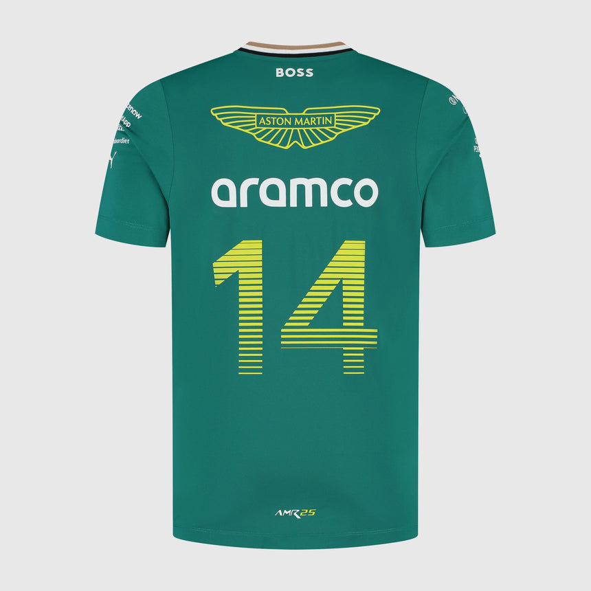 Aston Martin AMF1, Équipe, T-Shirt, Fernando Alonso, Grün 🔥