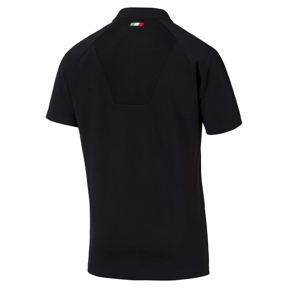 Camiseta de hombre con cuello, Puma, Ferrari shield, Hombre, Negro, 2017