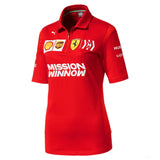 Camiseta de mujer con cuello, Puma Ferrari, Rojo, 2019