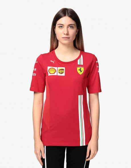 Camiseta Ferrari de mujer, Equipo, Roja, 20/21