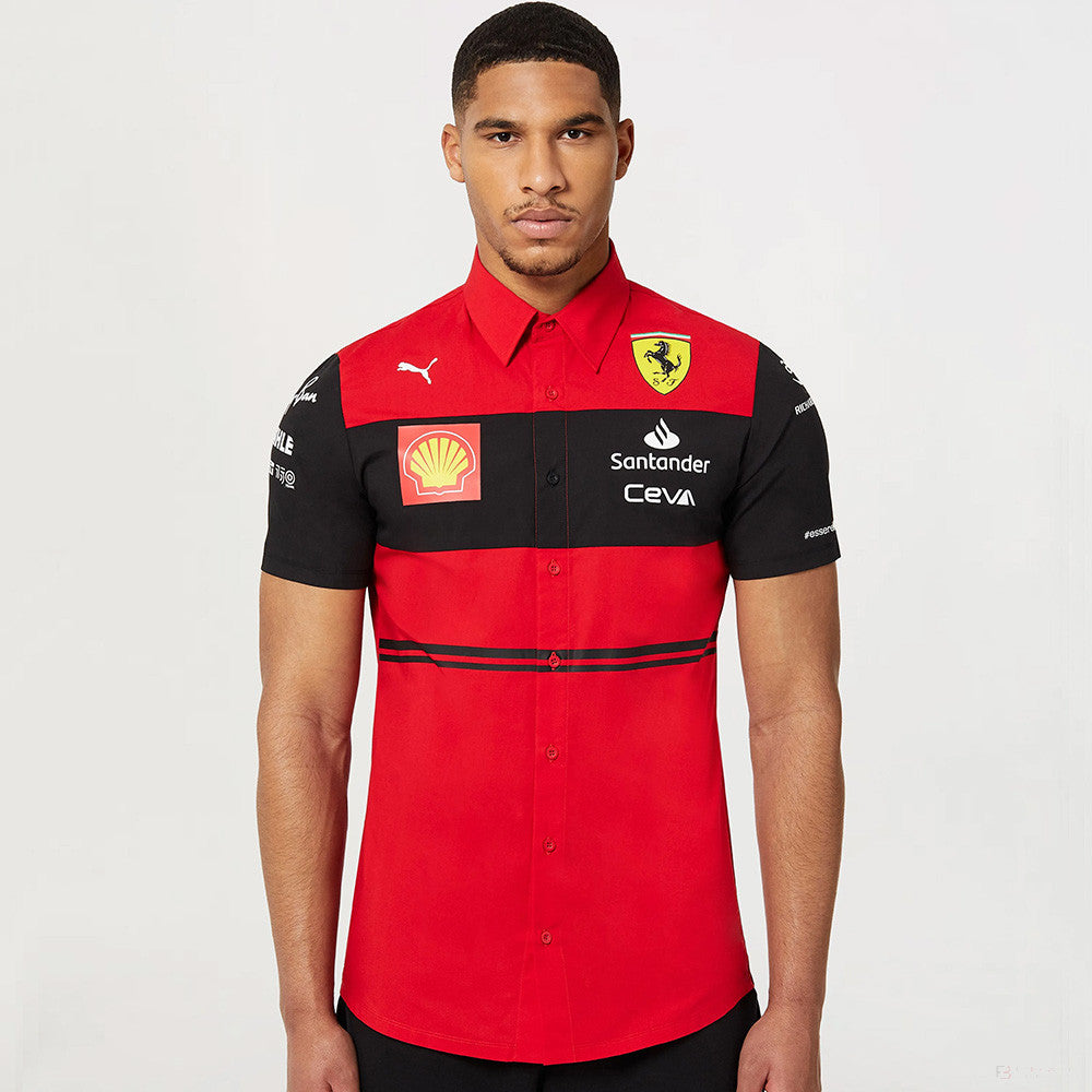 2022, Rojo, Scuderia Ferrari Team Camisa - FansBRANDS®