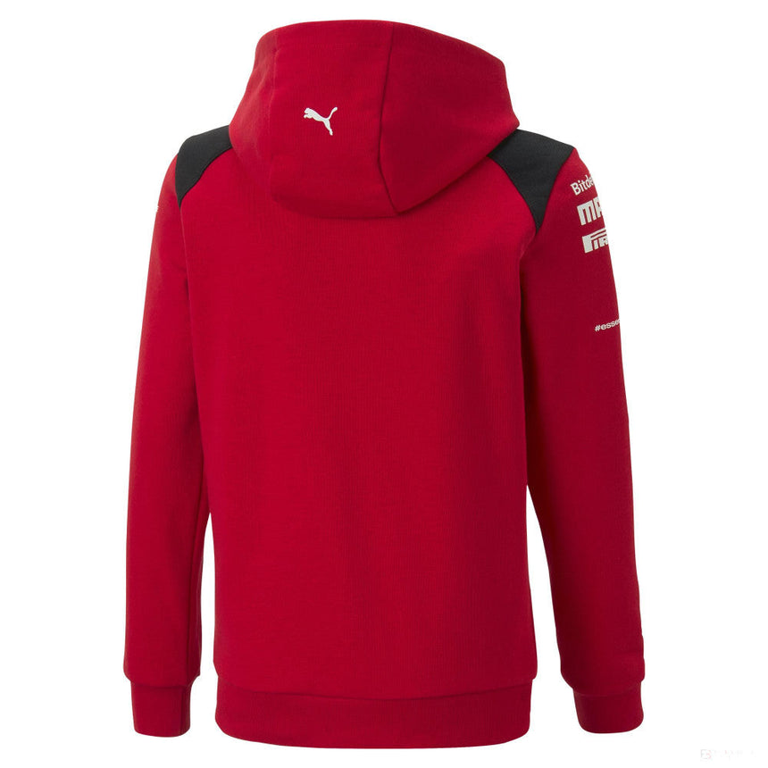 Sudadera con capucha Ferrari, Puma, equipo, niño, rojo, 2023