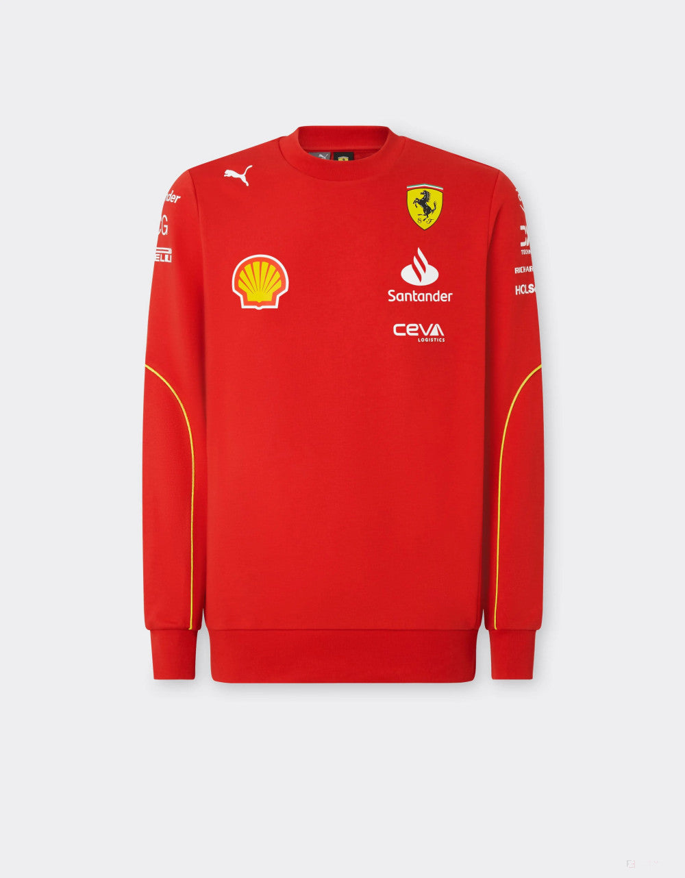 Ferrari sudadera, Puma, equipo, cuello redondo, rojo, 2024
