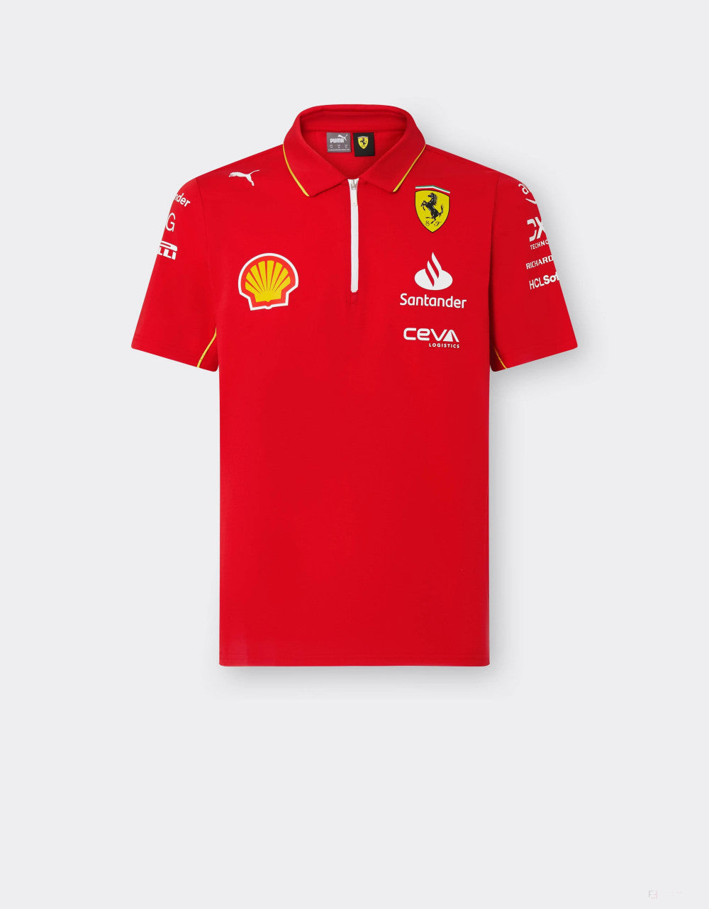 Ferrari camiseta cuello polo, Puma, equipo, rojo, 2024
