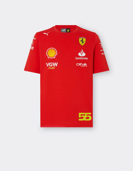 Ferrari camiseta, Puma, Carlos Sainz, rojo - FansBRANDS®