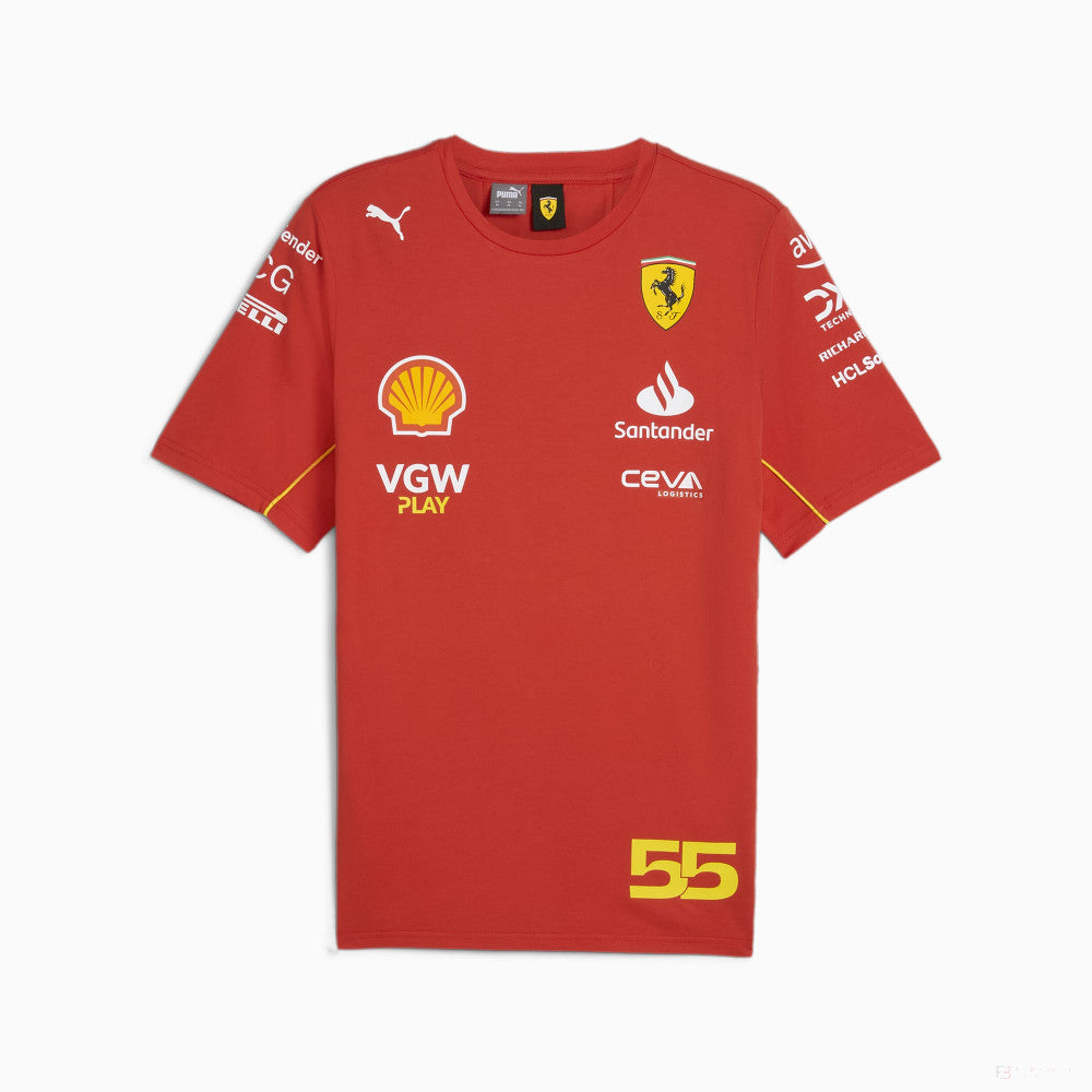 Ferrari camiseta, Puma, Carlos Sainz, rojo