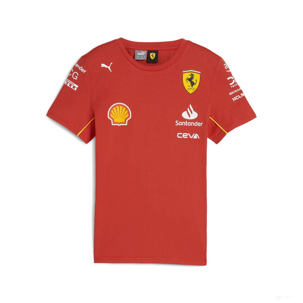Ferrari camiseta, Puma, equipo, niño, rojo, 2024