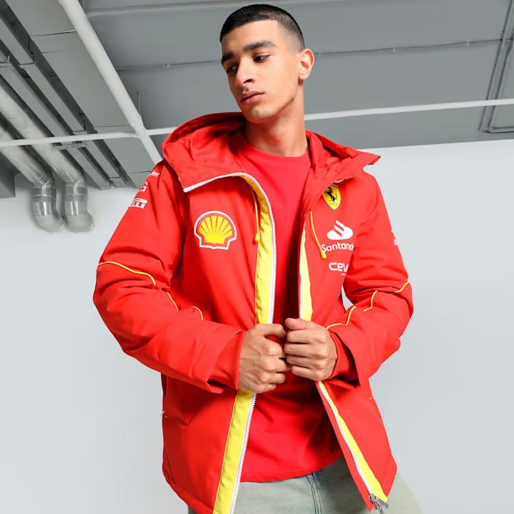 Ferrari chaqueta, Puma, equipo, pro, rojo, 2024