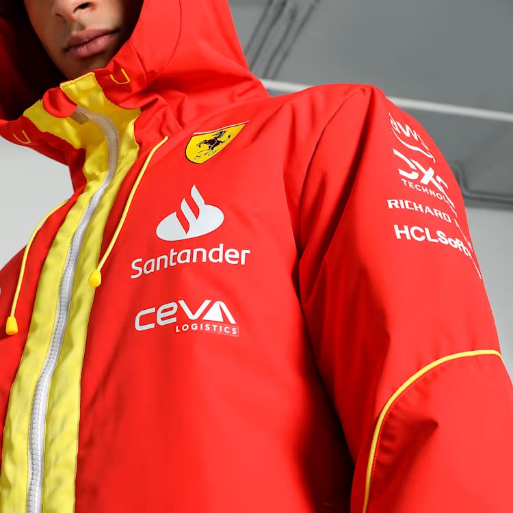 Ferrari chaqueta, Puma, equipo, pro, rojo, 2024