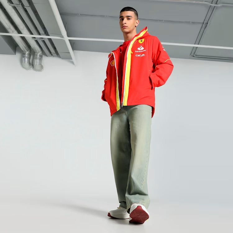 Ferrari chaqueta, Puma, equipo, pro, rojo, 2024