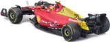 Modelo de coche Ferrari, F1-75, GP de Italia, bburago, 1:24, Carlos Sainz #55, 2022