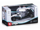 Mercedes modelo a escala, bburago, Lewis Hamilton #44, W10 EQ Power+
