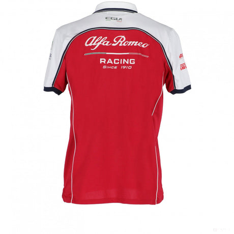 Camiseta de hombre con cuello, Alfa Romeo, Rojo, 2019 - FansBRANDS®