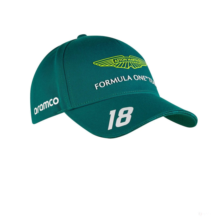 Lance Stroll cap, Aston Martin, team, green, 2023 - FansBRANDS®