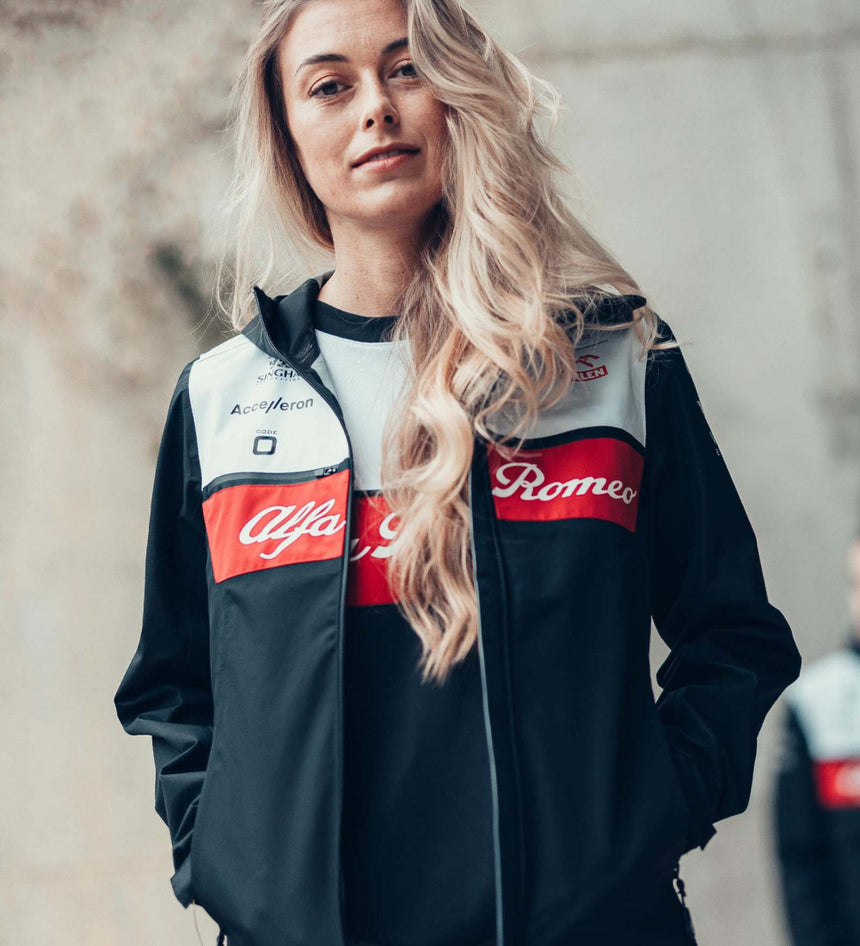 2022, Negro, Mujeres, Alfa Romeo Team Impermeable - FansBRANDS®
