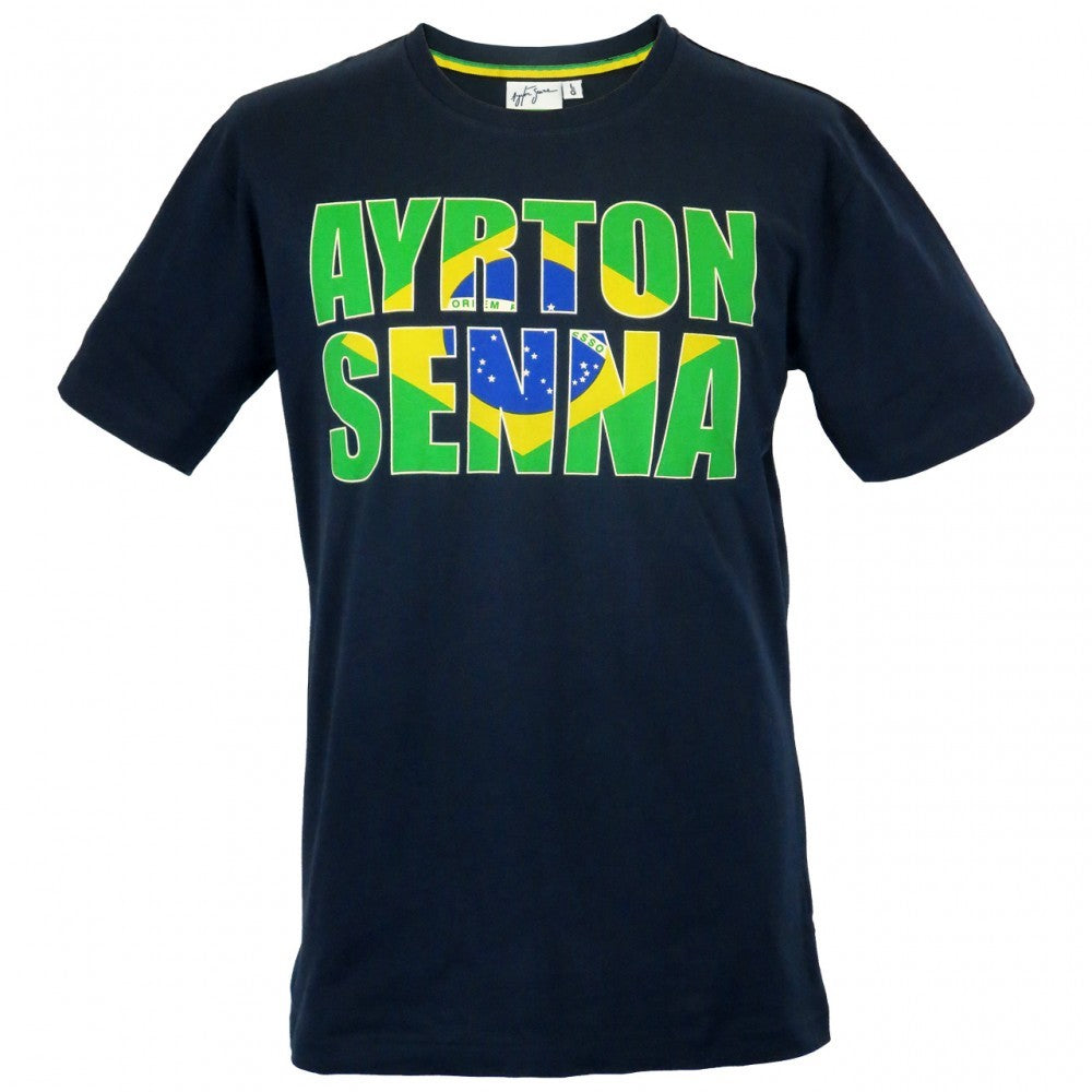 Camiseta para hombre, Senna Brazil, Azul, 2016