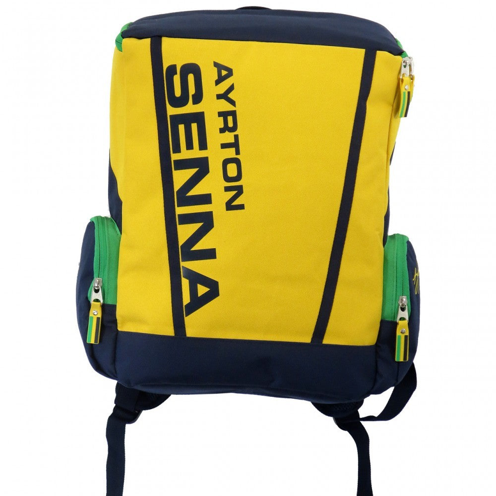 Mochila, Senna Racing, Unisex, Amarillo, 30x44x13 cm, 2015 - FansBRANDS®