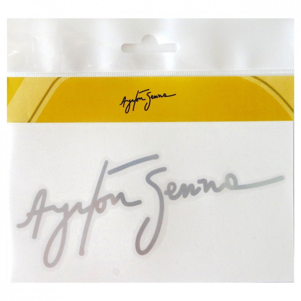 2015, Plata, Senna Signature Pegatina