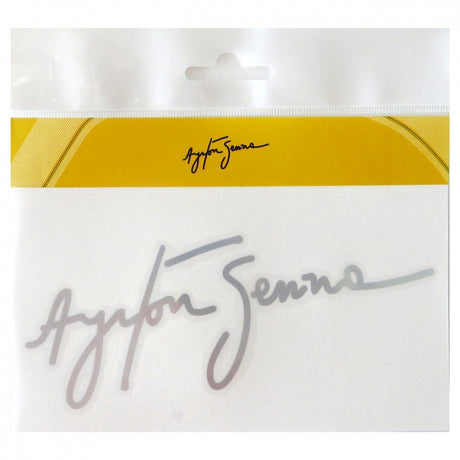 2015, Plata, Senna Signature Pegatina - FansBRANDS®