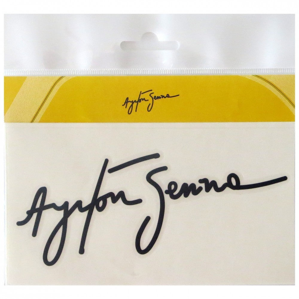 Pegatina, Senna Signature, Unisex, Negro, 2015