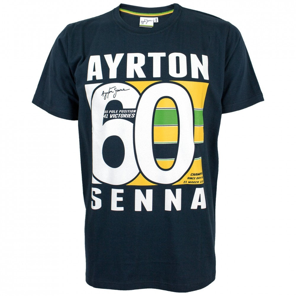 Camiseta para hombre, Senna Brazil 60, Azul, 2016