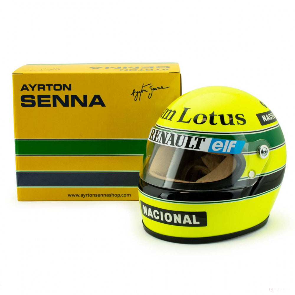 Casco Competitivo, Ayrton Senna 1985, 1:2, Amarillo, 1985