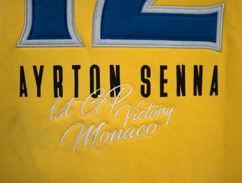 2020, Amarillo, Ayrton Senna Monaco 1st Victory 1987 Camisa de entrenamiento