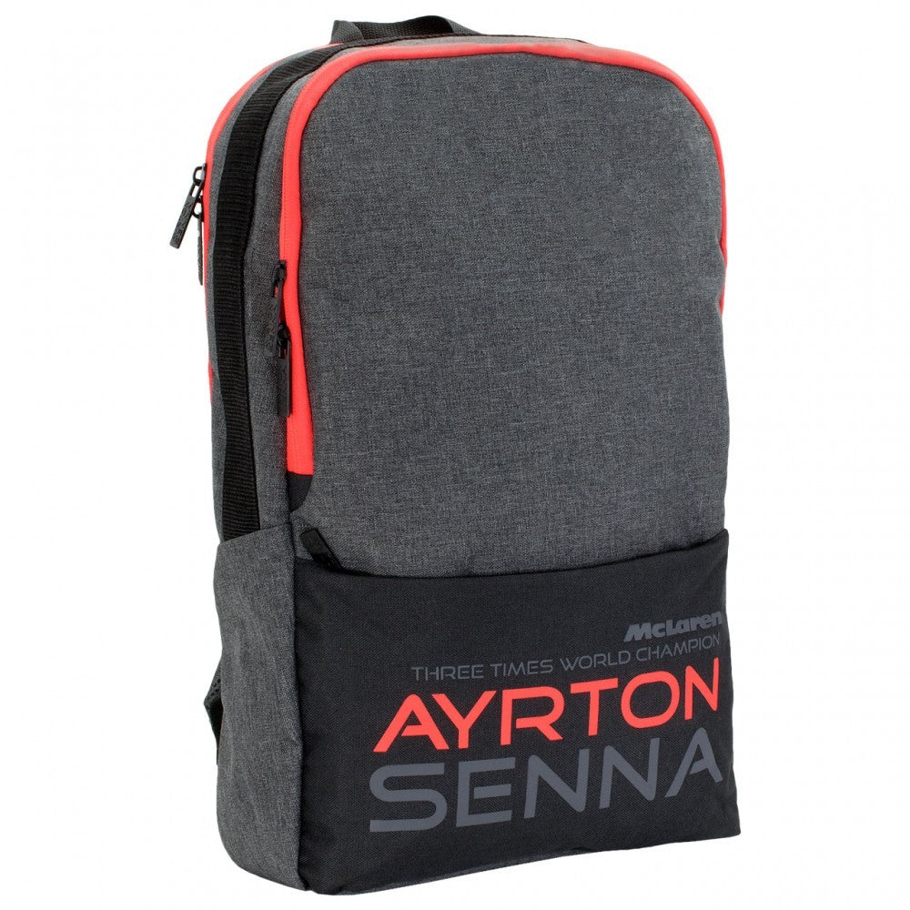 Mochila, Senna McLaren, Unisex, Negro, 30x46x10 cm, 2017 - FansBRANDS®