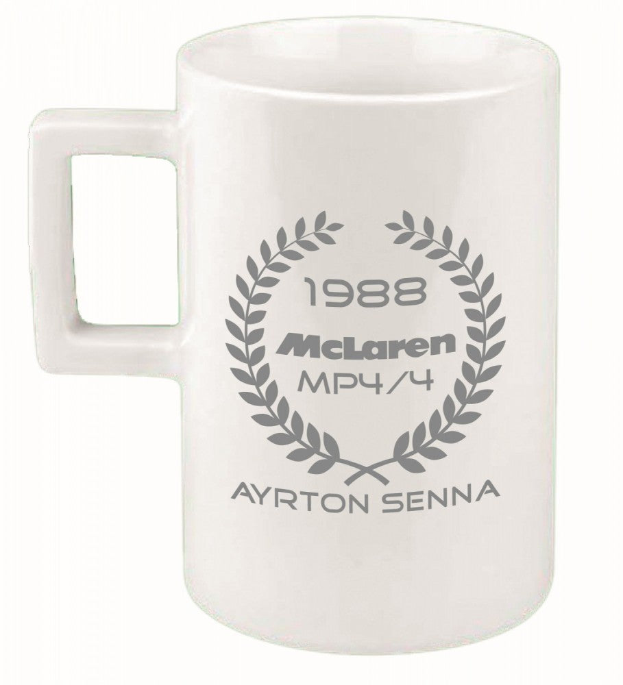 Taza, Senna McLaren Champion, Unisex, Blanco, 2017