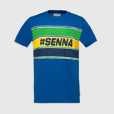 Ayrton Senna camiseta, #SENNA, azul