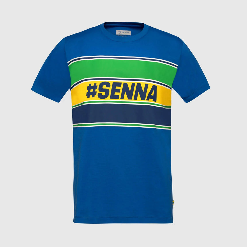 Ayrton Senna camiseta, #SENNA, azul