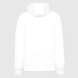 Ayrton Senna sudadera con capucha, rayas, blanca