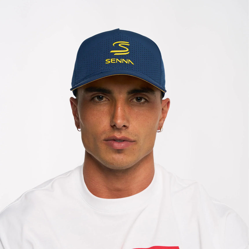 Gorra Ayrton Senna, de ocio, azul