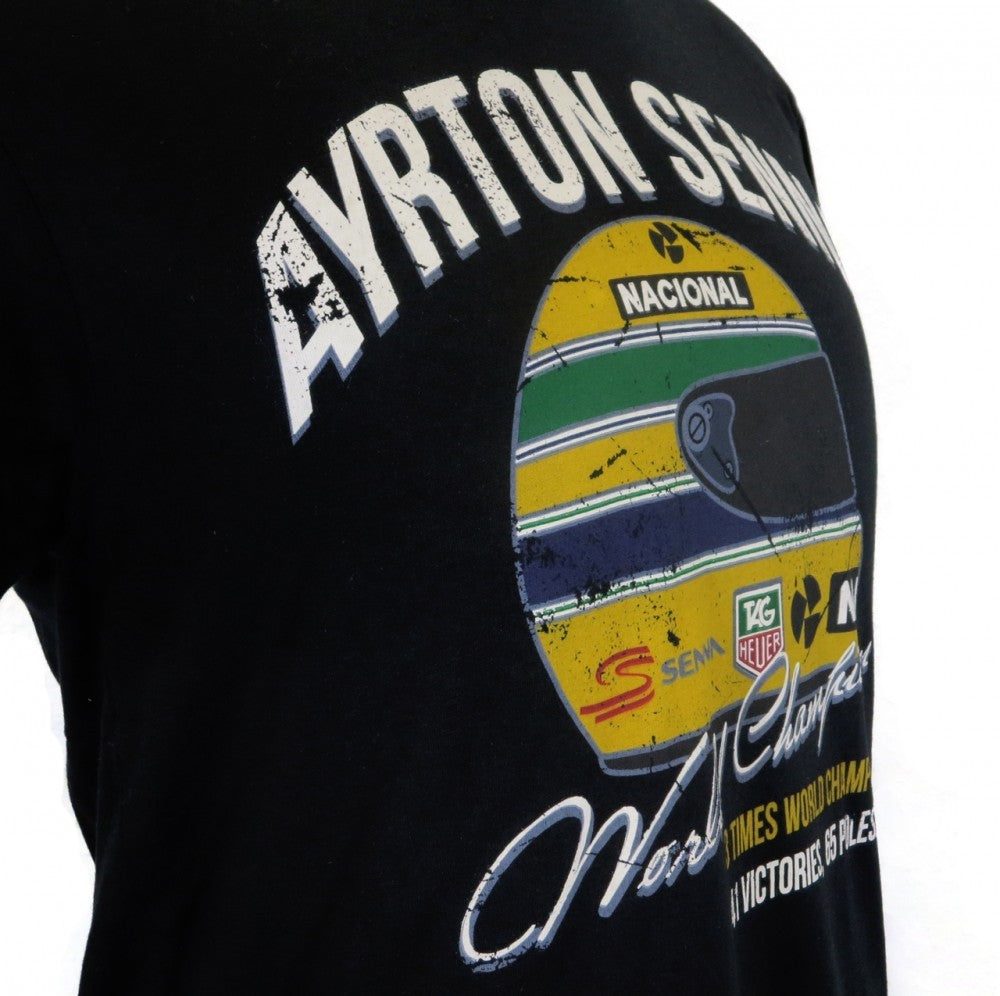 Camiseta para hombre, Senna, Negro, 2016