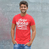 Camiseta para hombre, Senna Vintage, Rojo, 2018